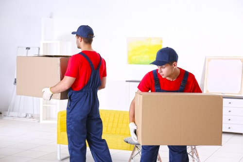 House removals team planning a move in Roehampton