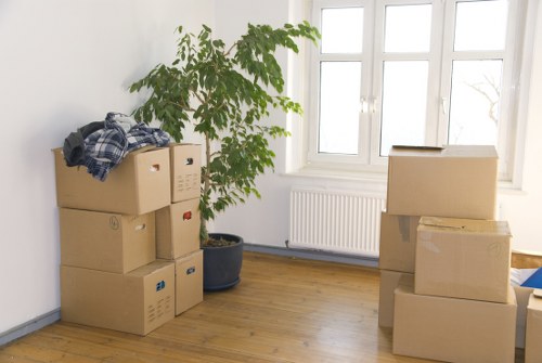 Careful packing of fragile items for a Roehampton move