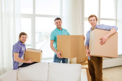 Professional van loading for home relocation in Roehampton